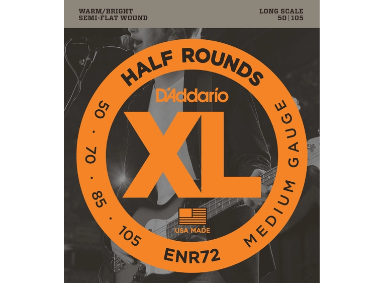 D'Addario ENR72 Half Round. Bass (050-105) 